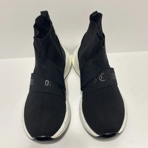 Juicy Couture Y2K Inspired Streetwear Black Platform NEW Knit Sock Sneakers Sz.8 - Picture 3 of 10